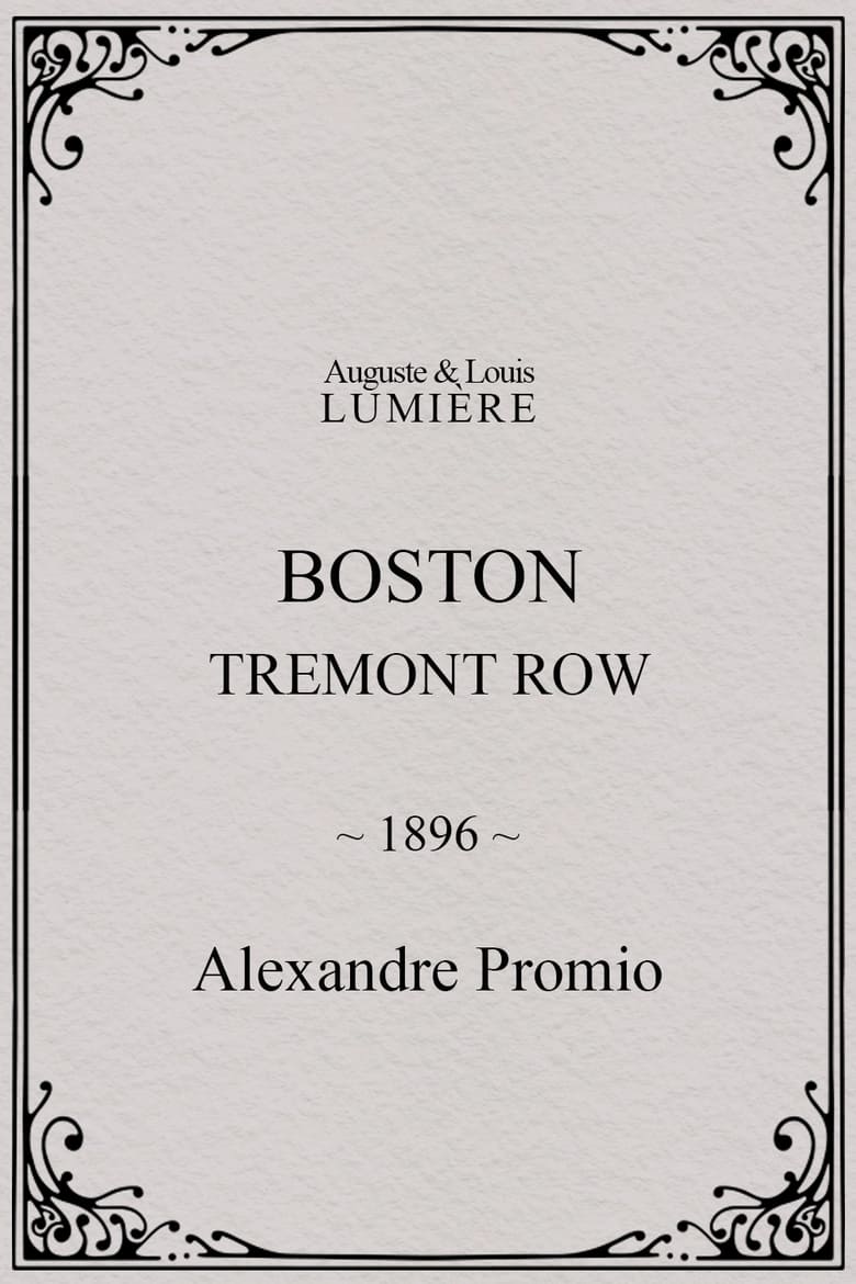 Poster of Boston, Tremont row