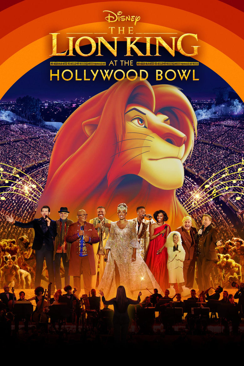 Poster of The Lion King at the Hollywood Bowl