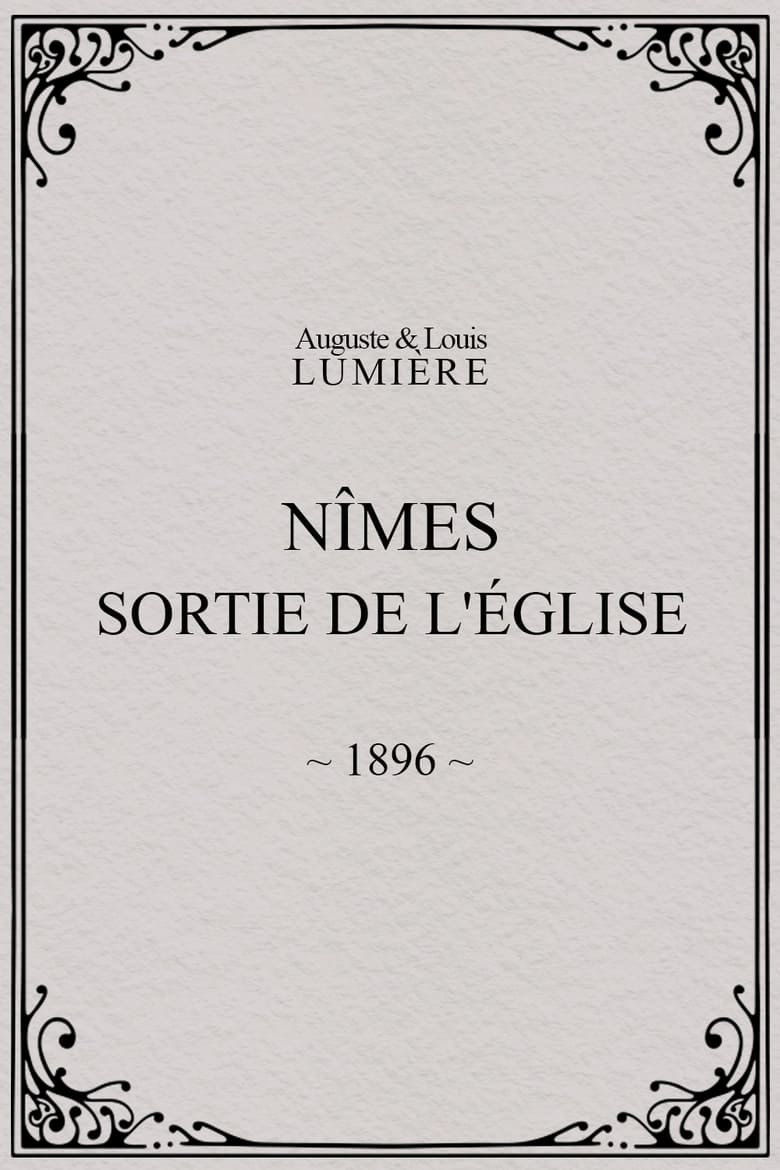 Poster of Nîmes, sortie de l'église