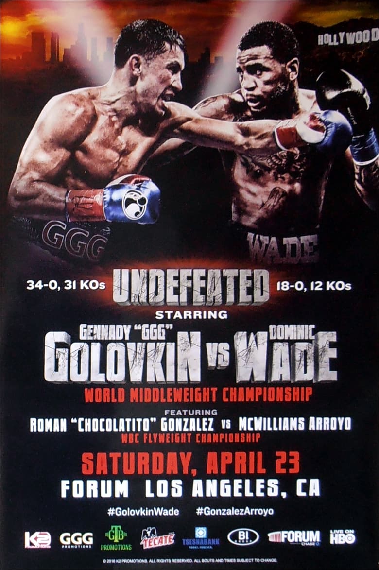 Poster of Gennady Golovkin vs. Dominic Wade