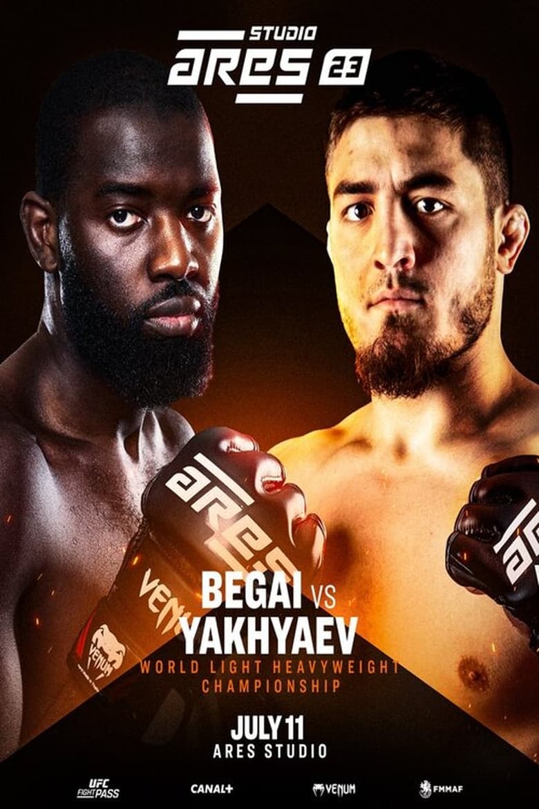 Poster of ARES 23 Studio: Begai vs. Yakhyaev