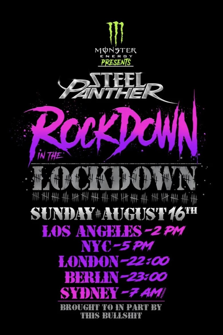 Poster of Steel Panther - Rockdown In The Lockdown