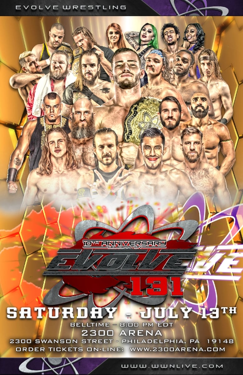 Poster of EVOLVE 131-- 10th Anniversary