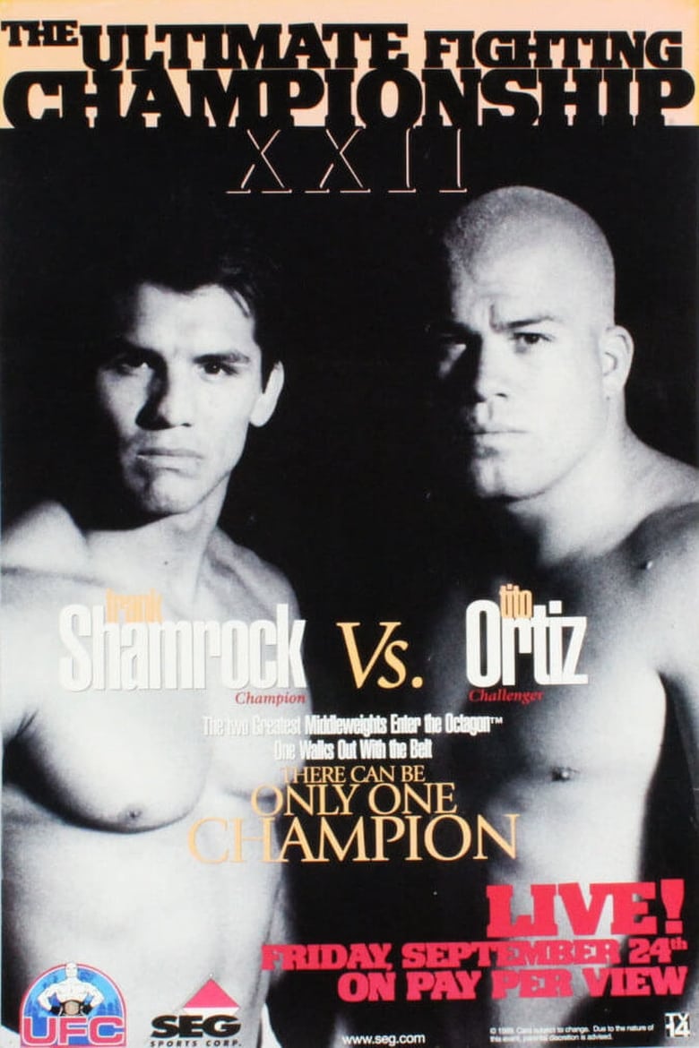 Poster of UFC 22: Only One Can be Champion