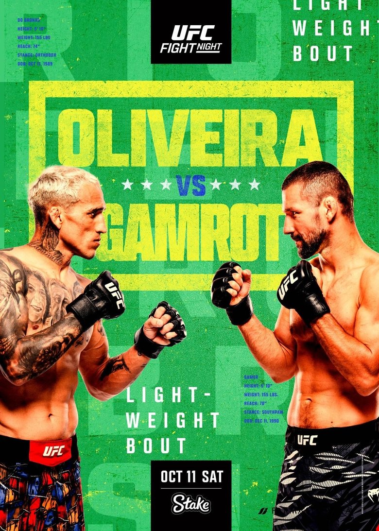 Poster of UFC Fight Night 261: Oliveira vs. Gamrot