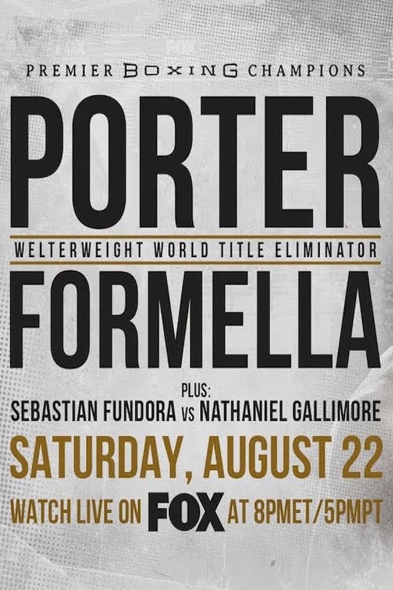 Poster of Shawn Porter vs. Sebastian Formella