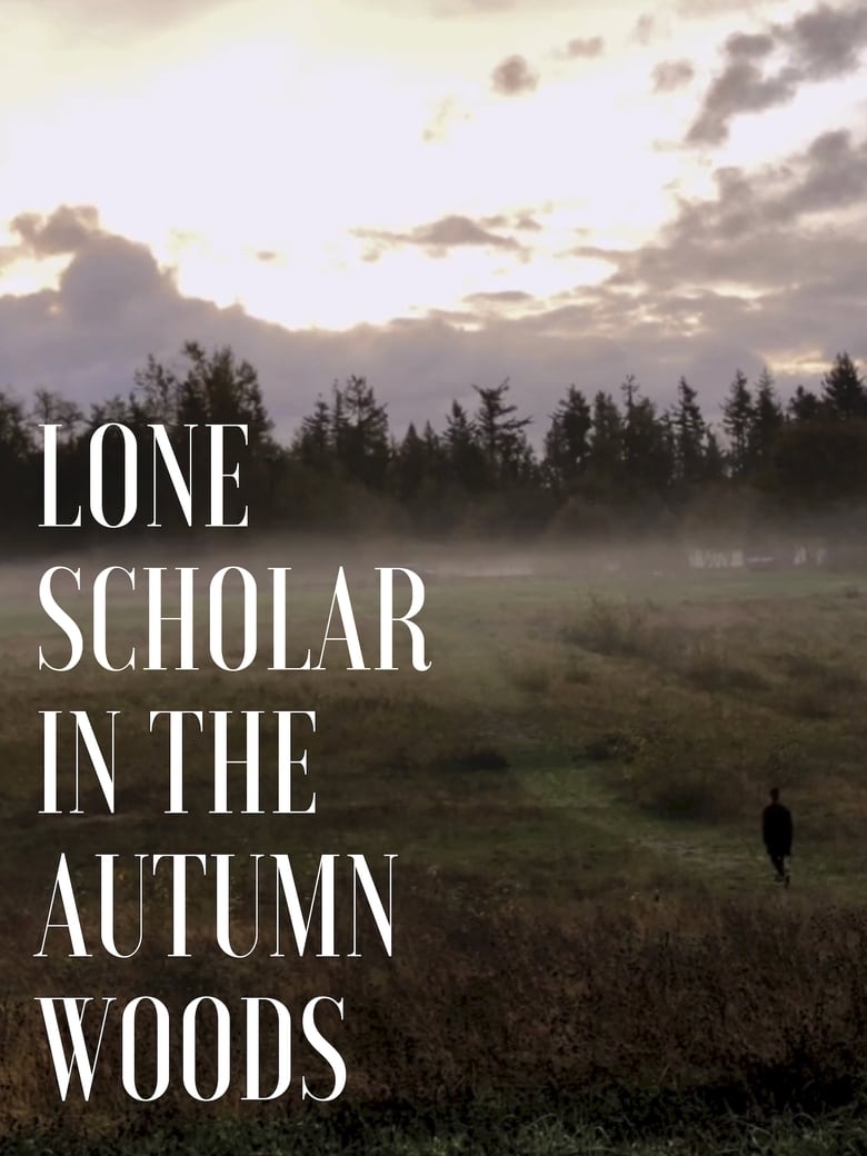 Poster of Lone Scholar in the Autumn Woods