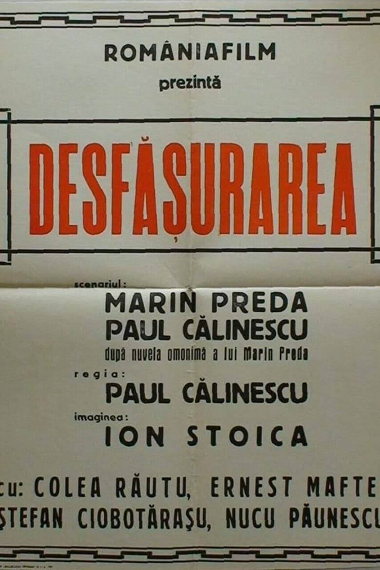 Poster of Desfasurarea