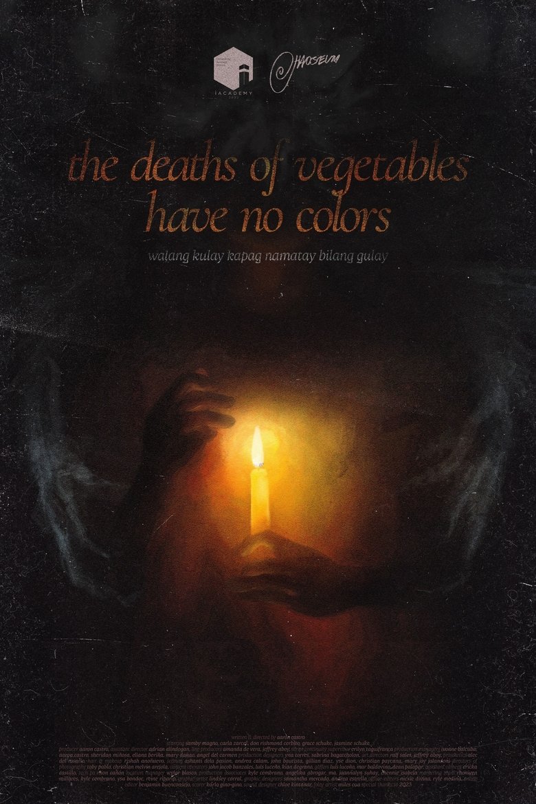 Poster of the deaths of vegetables have no colors