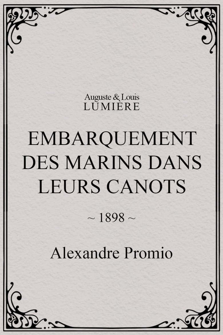 Poster of Embarquement des marins dans leurs canots