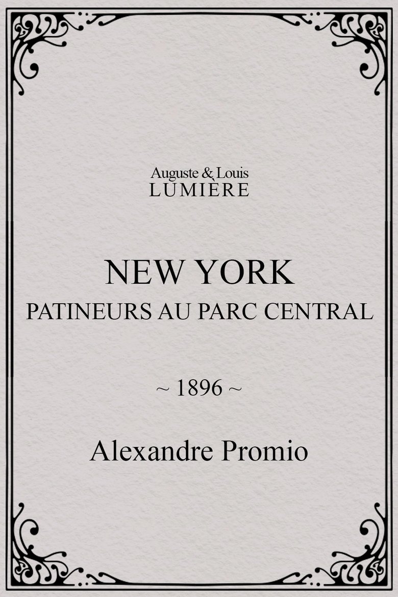 Poster of New York, patineurs au Parc central