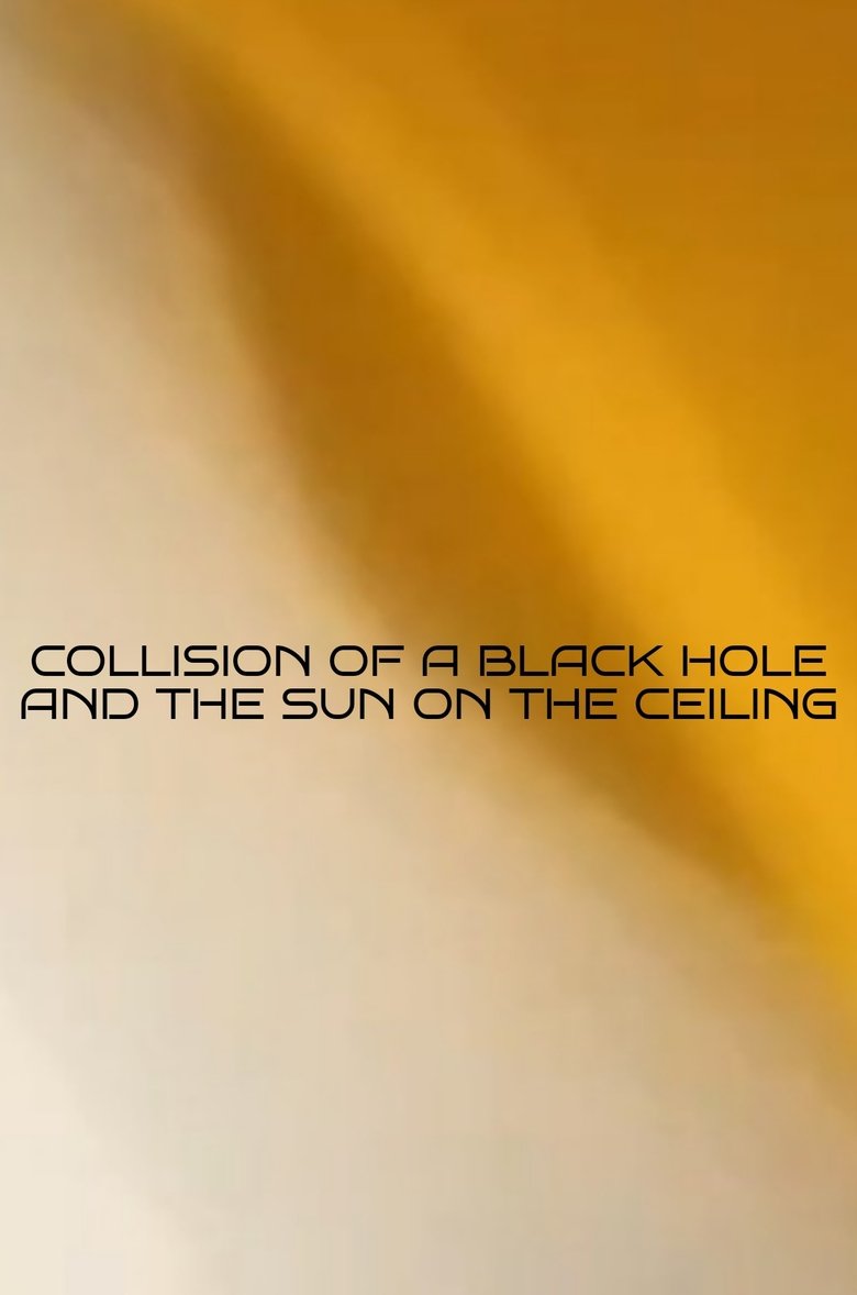 Poster of Collision of a black hole and the sun on the ceiling