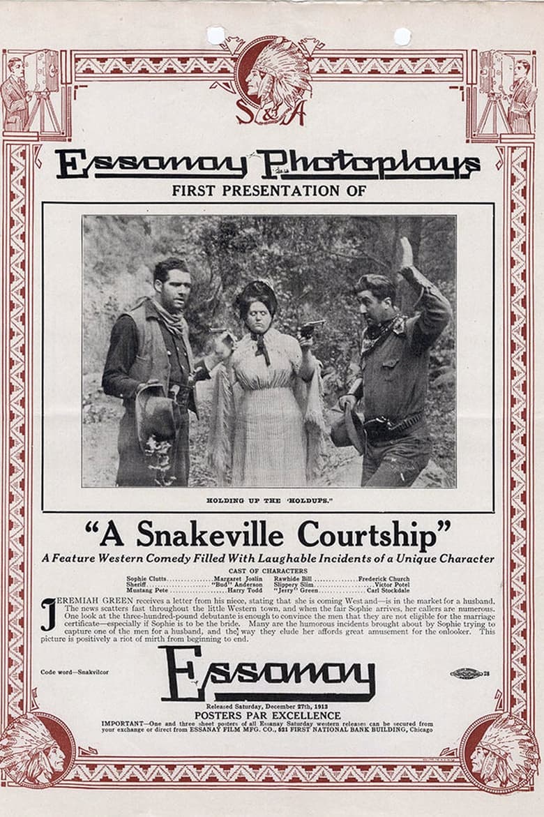 Poster of A Snakeville Courtship