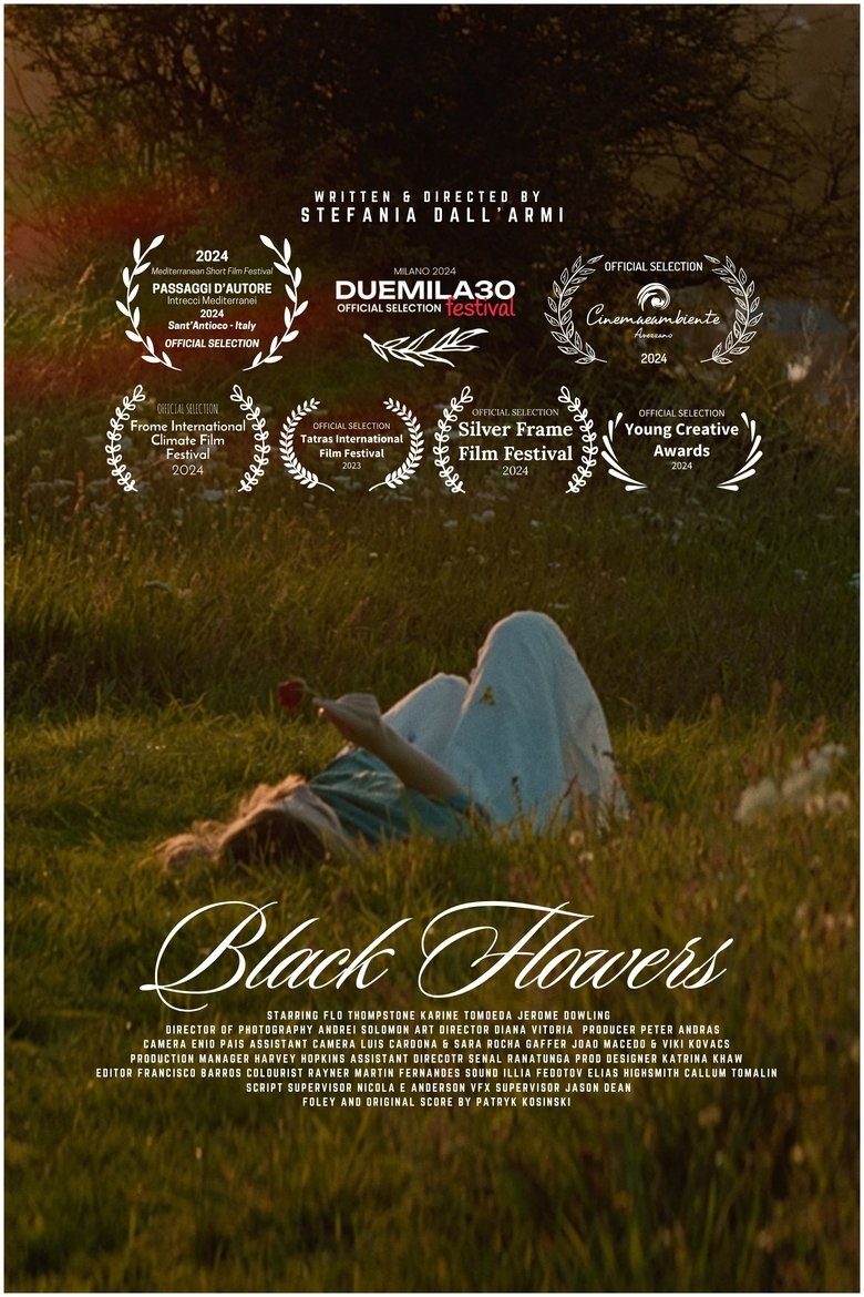 Poster of Black Flowers