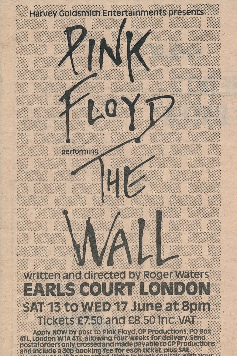 Poster of Pink Floyd - The Wall, Live At The Earl's Court