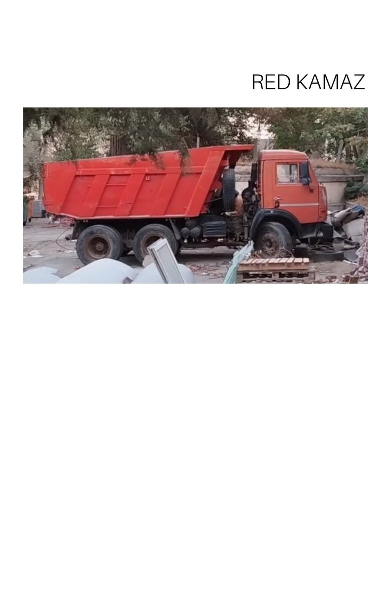 Poster of KAMAZ is red