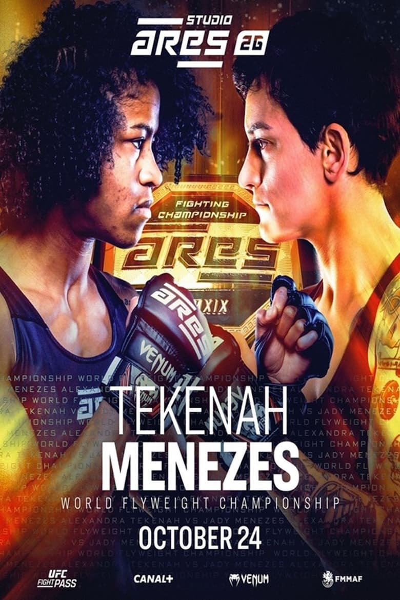 Poster of ARES 26 Studio: Tekenah vs. Menezes