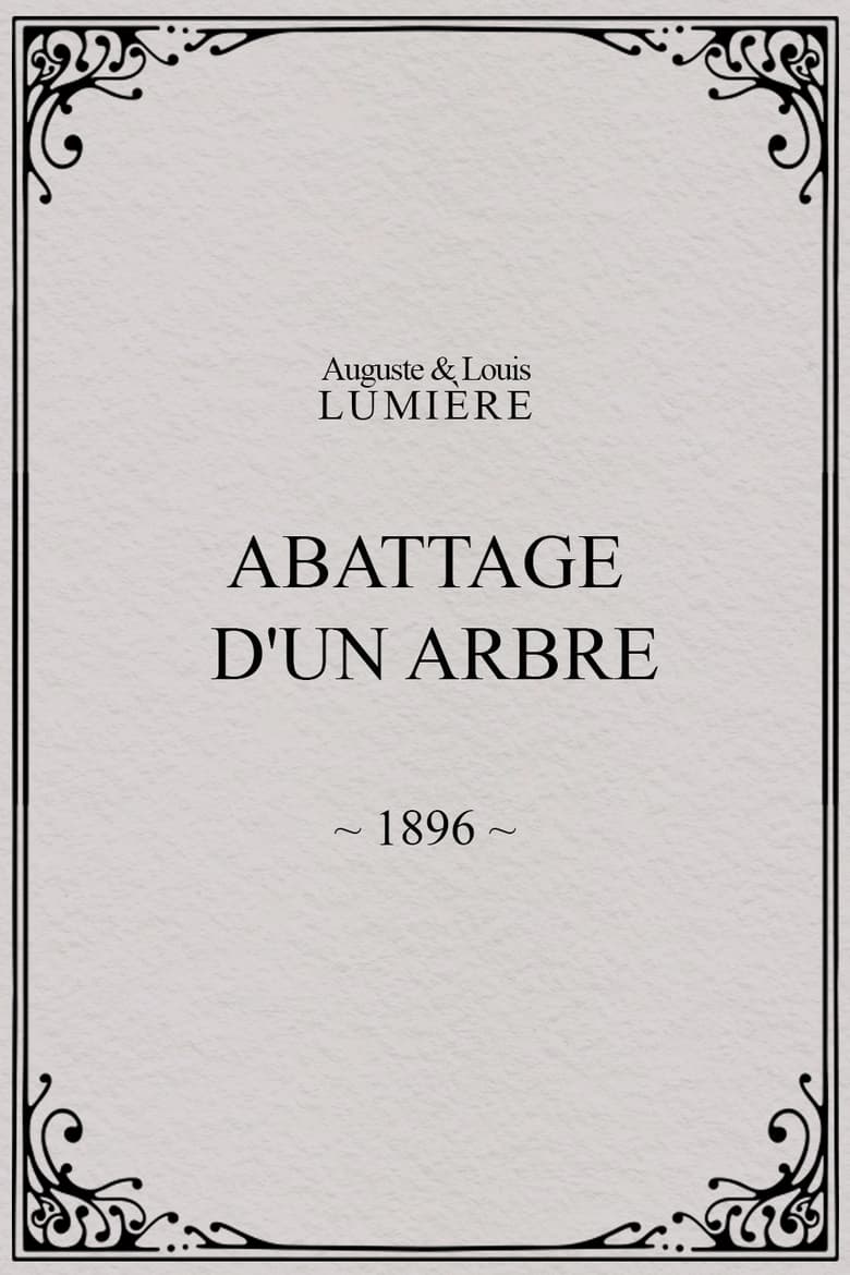 Poster of Abattage d'un arbre