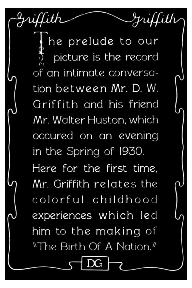 Poster of 1930 Prelude to "The Birth of a Nation"