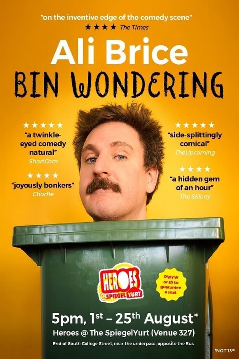 Poster of Ali Brice - Bin Wondering