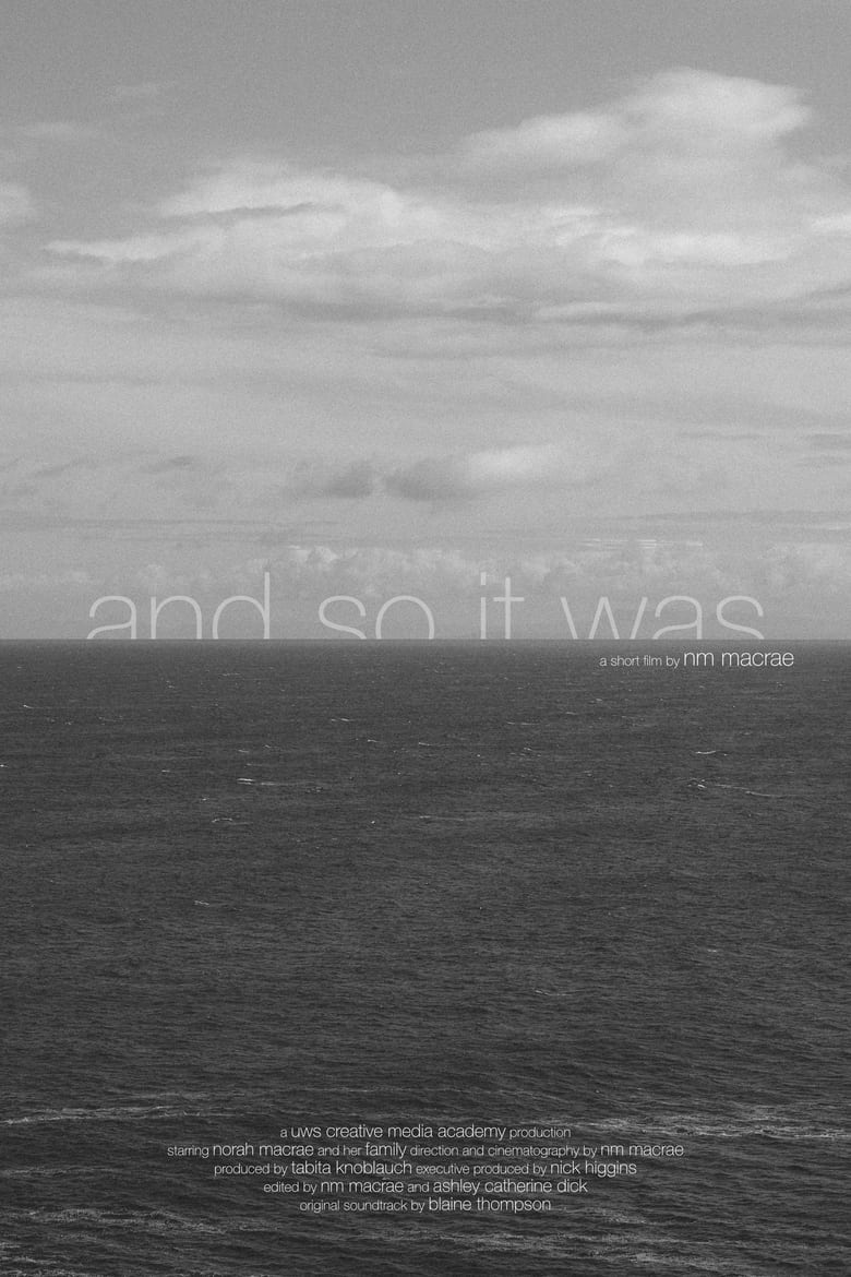 Poster of And So It Was