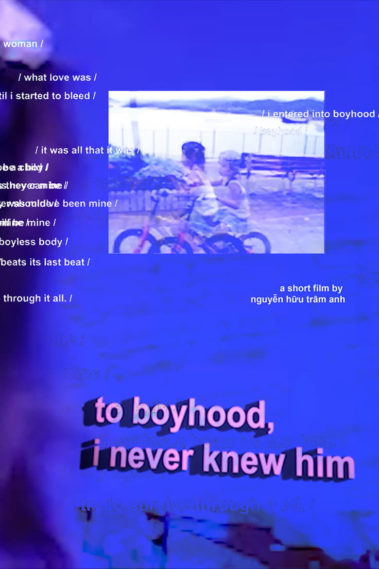 Poster of to boyhood, i never knew him