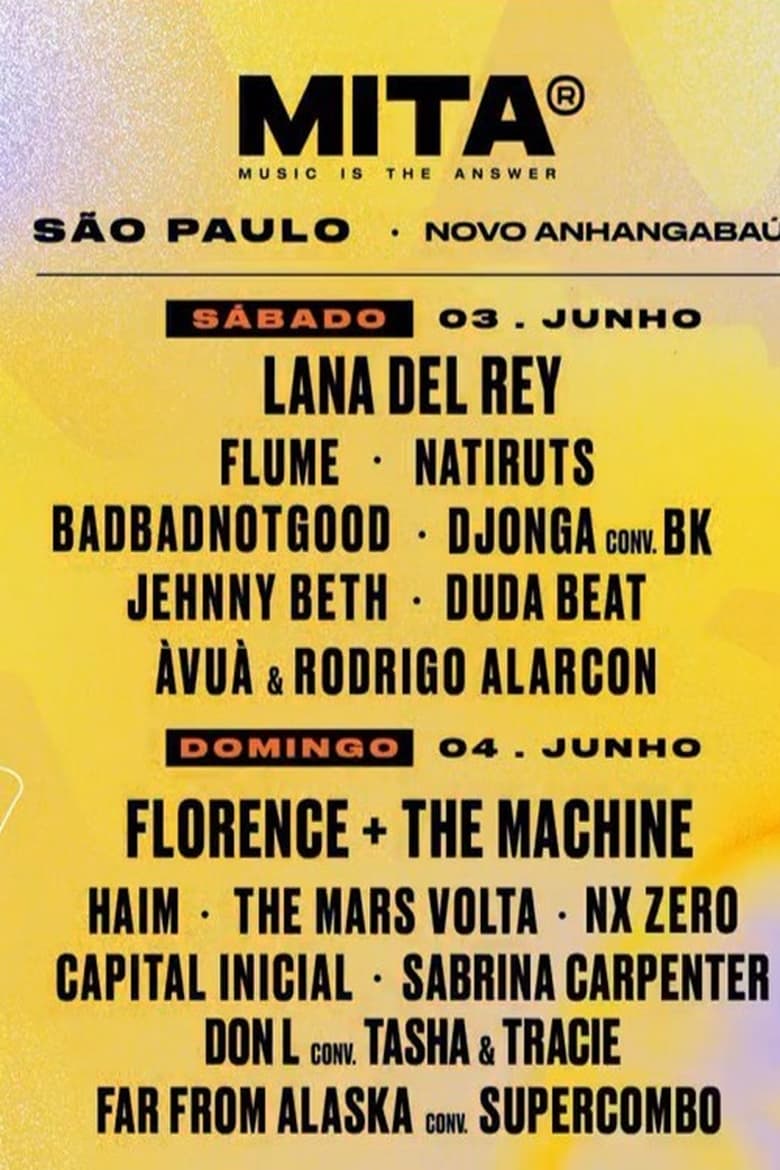 Poster of Lana Del Rey - MITA FESTIVAL