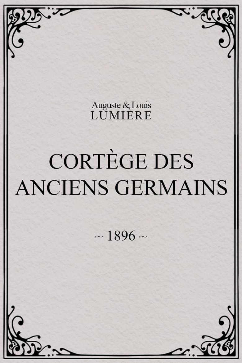 Poster of Cortège des anciens Germains