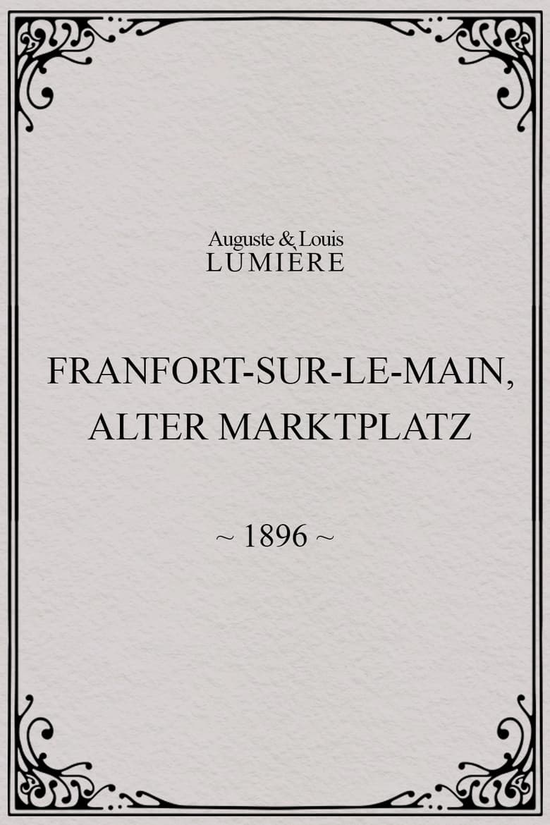 Poster of Francfort-sur-le-Main, Alter Marktplatz