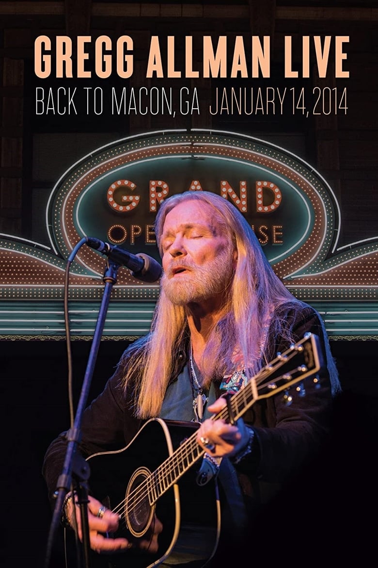 Poster of Gregg Allman Live: Back To Macon, GA