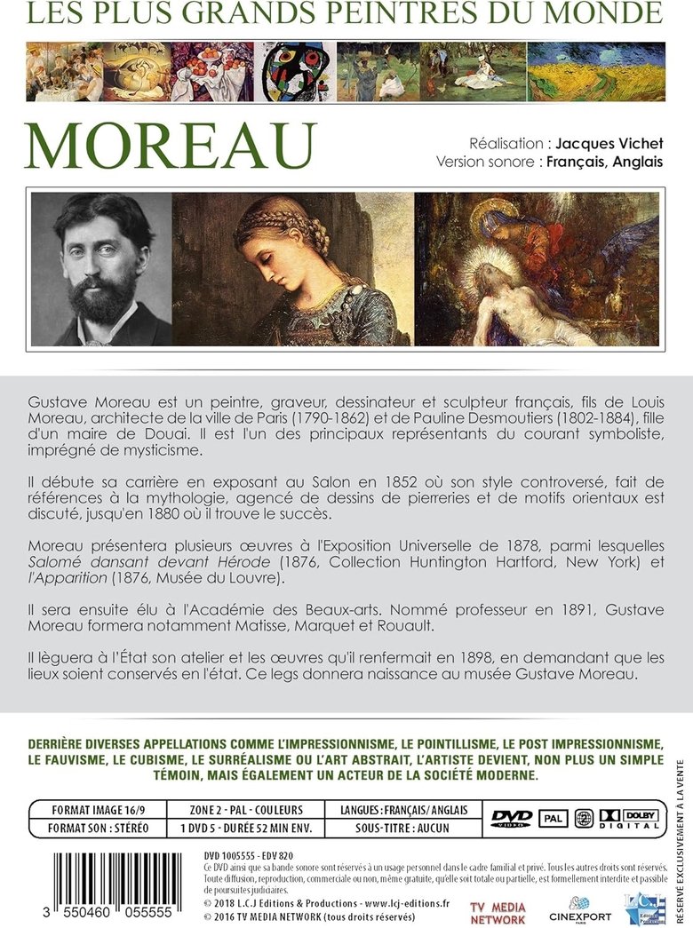Poster of Les plus grands peintres du monde : Gustave Moreau