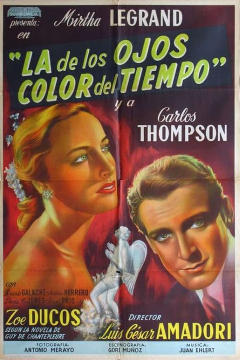 Poster of La de los ojos color del tiempo