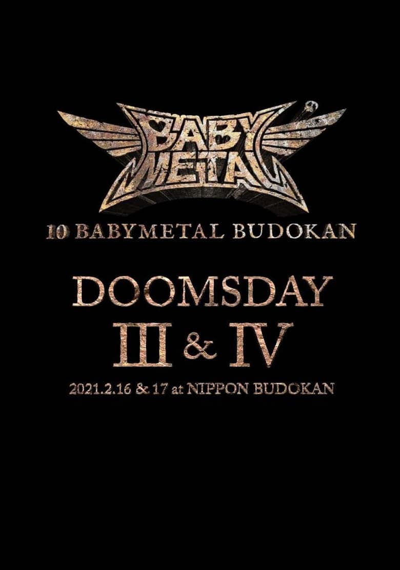 Poster of 10 BABYMETAL BUDOKAN - DOOMSDAY III & IV