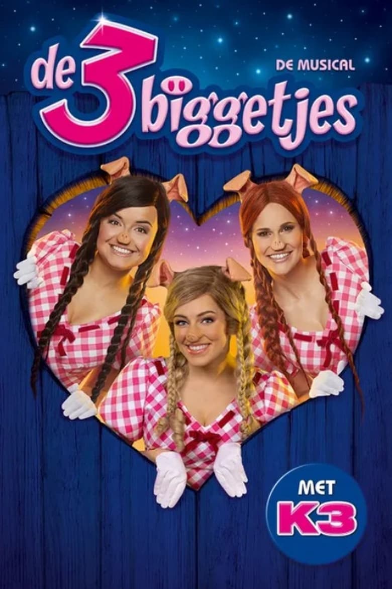 Poster of the 3 piglings musical with K3