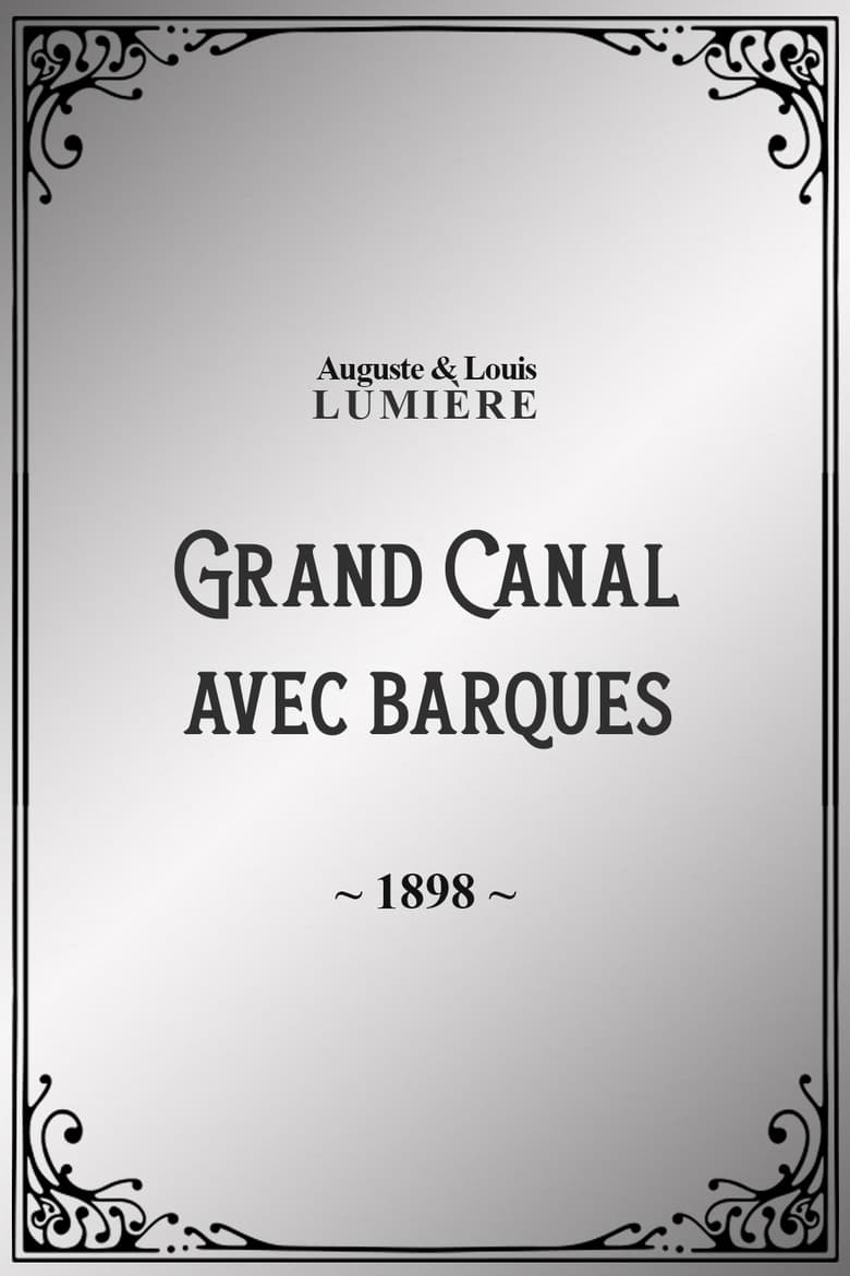 Poster of Grand Canal avec barques