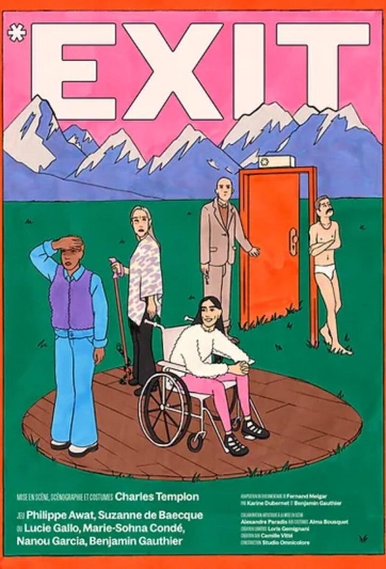 Poster of EXIT - Théâtre du Train Bleu - Festival OFF Avignon