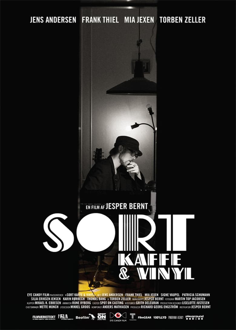 Poster of Sort kaffe & vinyl