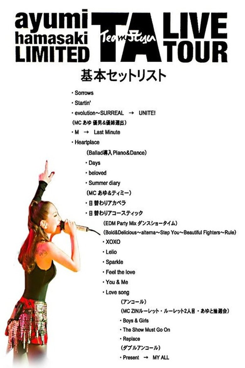 Poster of ayumi hamasaki LIMITED TA LIVE TOUR