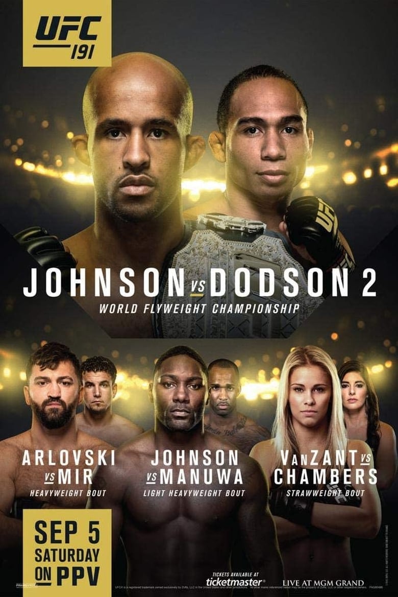 Poster of UFC 191: Johnson vs. Dodson 2