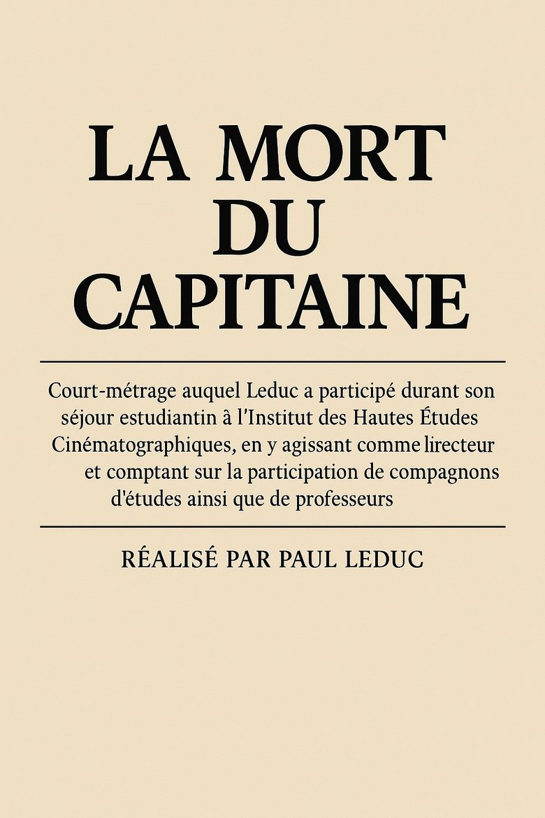 Poster of La mort du capitaine