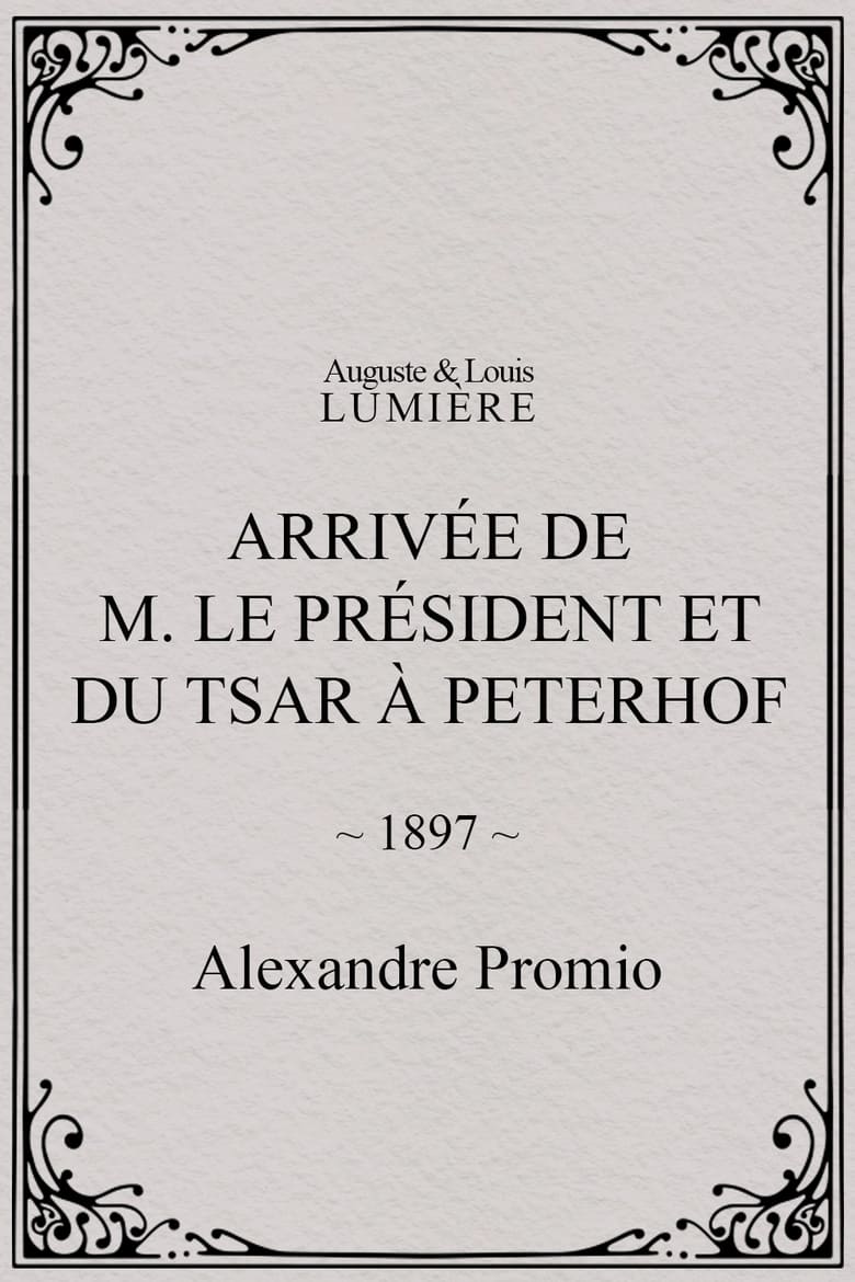 Poster of Arrivée de M. le président et du tsar à Peterhof