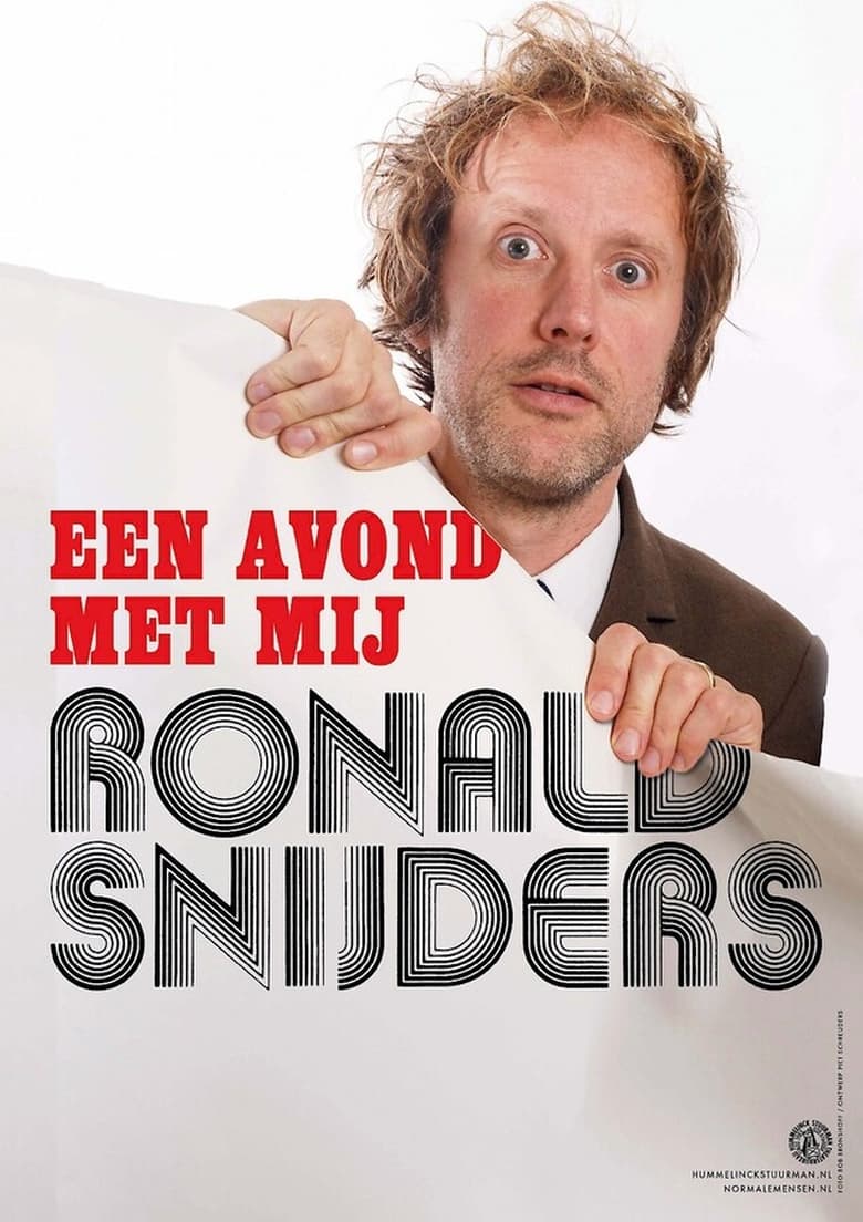 Poster of Ronald Snijders: Een Avond met Mij