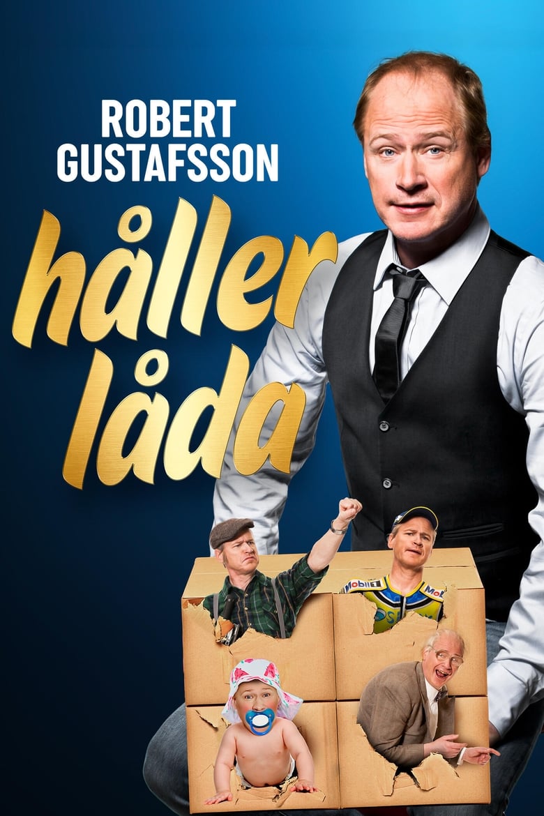 Poster of Robert Gustafsson holding the box