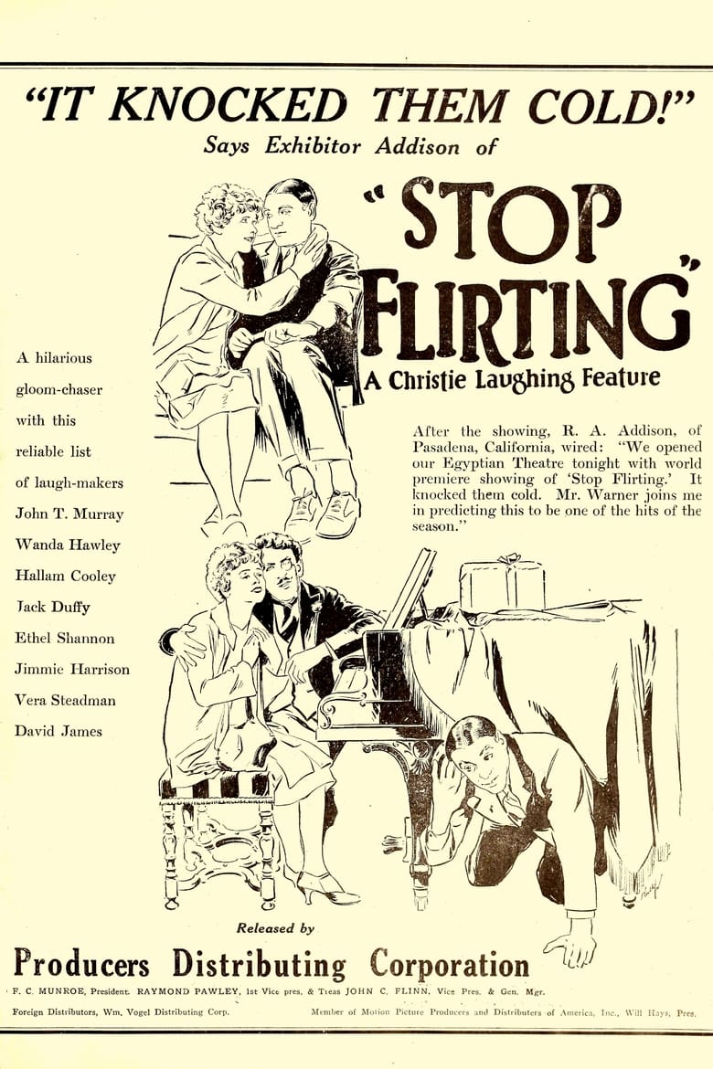 Poster of Stop Flirting