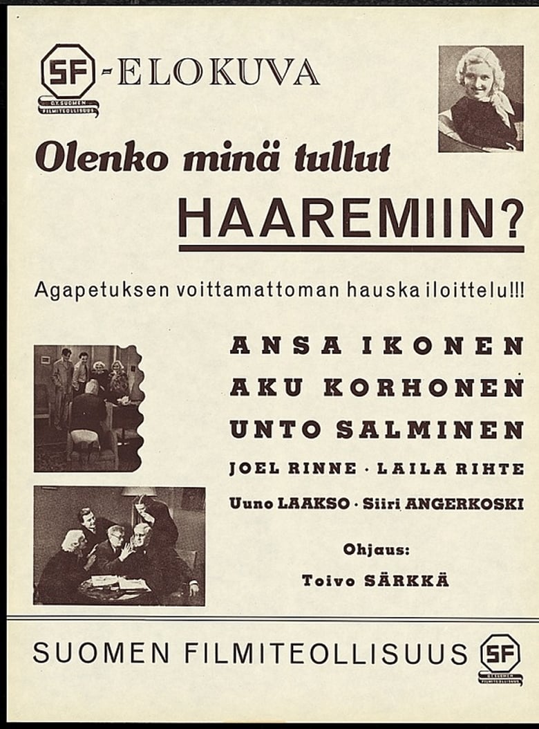 Poster of Olenko minä tullut haaremiin