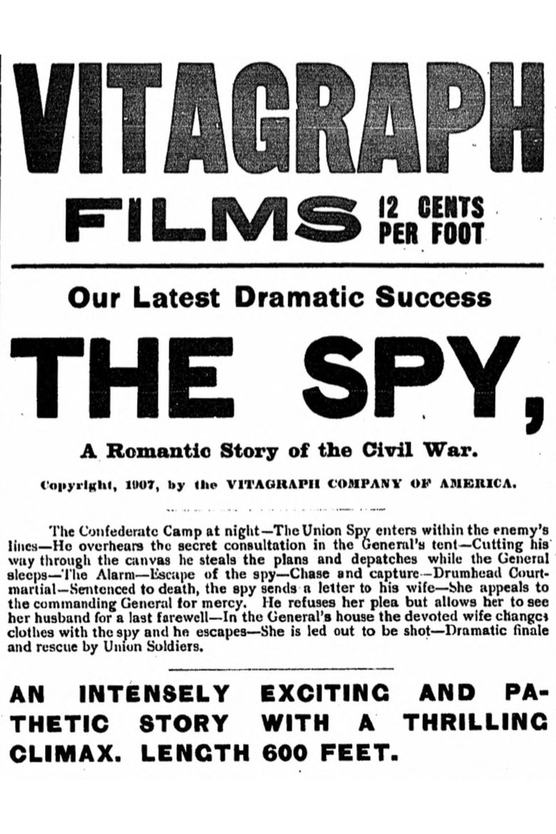 Poster of The Spy: A Romantic Story of the Civil War