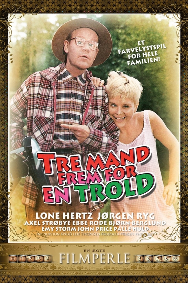 Poster of Tre mand frem for en trold