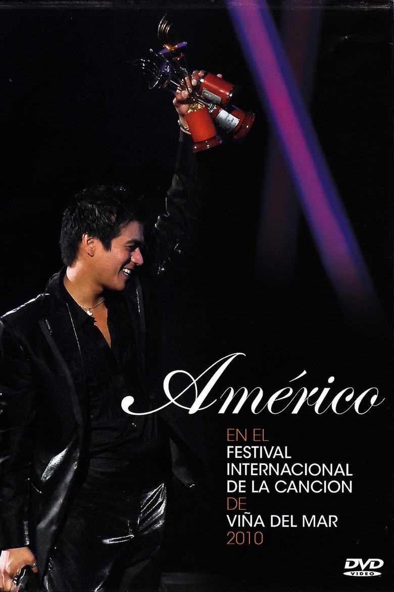 Poster of Américo at the Viña del Mar International Song Festival 2010