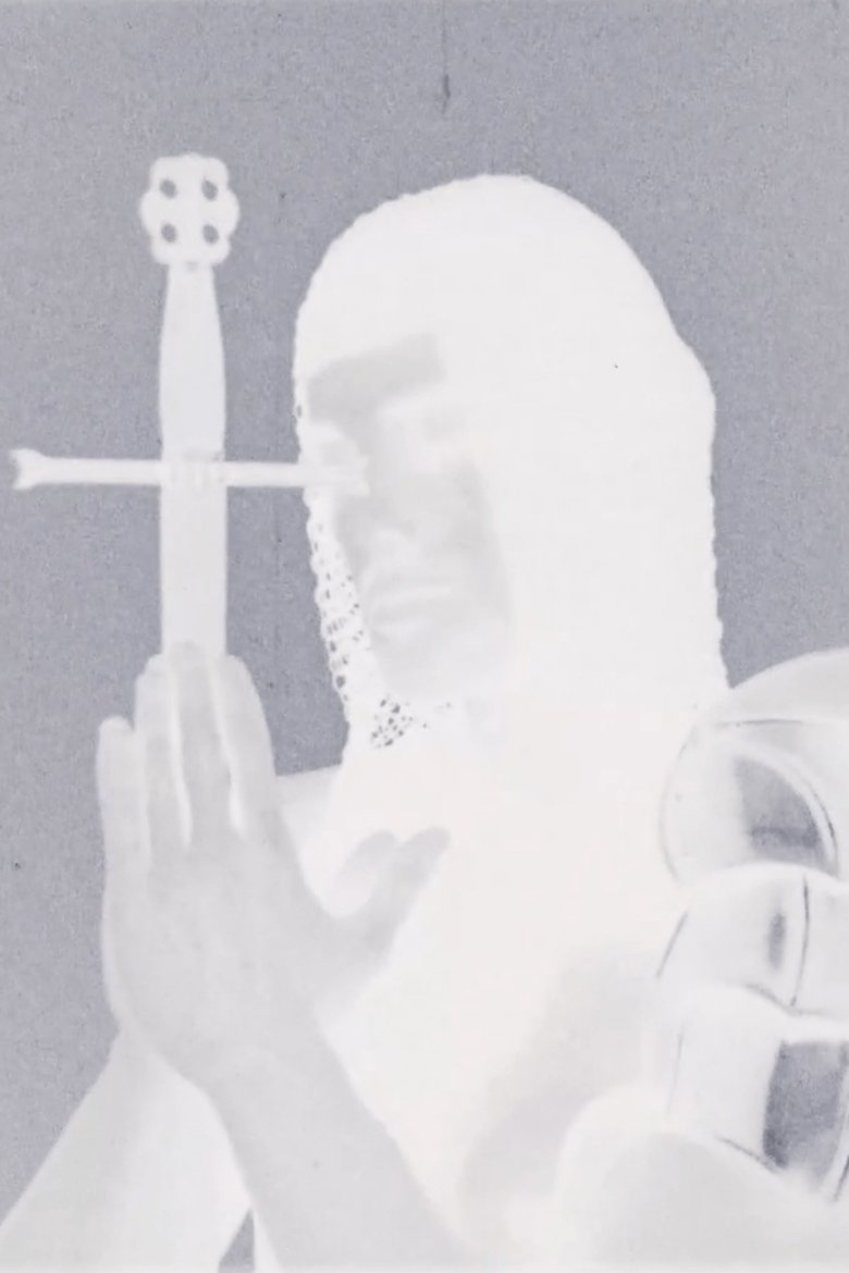 Poster of Warrior Figure on a Grey Background