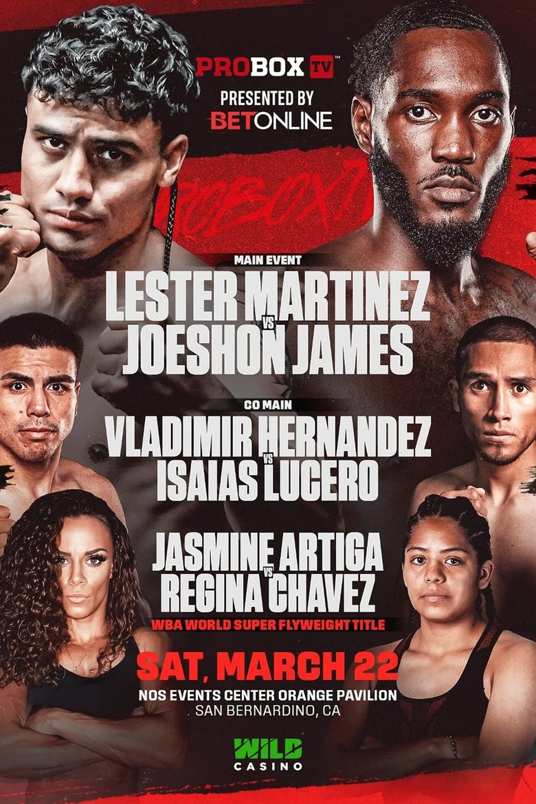 Poster of Lester Martinez vs. Joeshon James